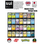 Vintage Modern | Pokemon TCG Cards Original Sui illustrators Collections Pokemon 151 m2a m2 sv4a m1 