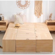 Wooden Box Storage Box Storage Box Stool Multi-Functional Solid Wood Box Bed Tatami Box Storage Bed Set