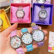 Sanrio series quartz watch Electronic pointer watch Kuromi water-proof watch Cute Cinnamoroll watch