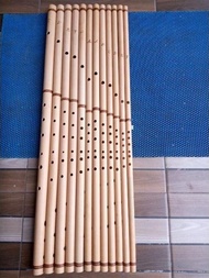 Suling dangdut Suling bambu 1 set panjang 80cm isi 12 biji