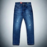 ETERNITY - Werco Jeans Straight Fit Denim Wrinkle Destroy Non Stretch Old Blue