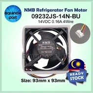 09232JS-14N-BU 14VDC 0.16A 4 Wire Refrigerator DC Fan Motor