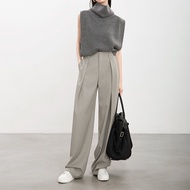 กางเกงขายาวทรงหลวมสไตล์ Old Money สำหรับผู้หญิง กางเกงขายาวทรงขากว้าง ทรงตรง ทรงสลิมฟิต ทรงยาว ทรงเข
