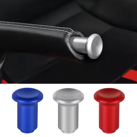 Handbrake Lever Parking Knob Button Alloy Switch Trim Cover Car Styling Replacement Fit For Toyota G