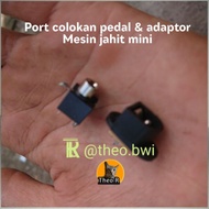 SUPER MURAH Sparepart port adaptor dan pedal kaki mesin jahit mini