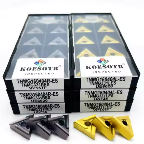 TNMG160404R TNMG160404L-ES VP15 6020 High Quality Carbide Inserts External Turning Tools Metal TNMG 