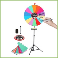 Spin The Wheel With Stand Rotating Portable Funny Tool Compact Game Wheel for Birthday Carnival Game