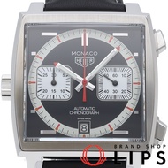 TAG Heuer 豪雅摩納哥系列計時碼錶 50 週年限量版（全球限量 169 枚）摩納哥 CAW211Y.FC6469，含錶盒、保固卡、不鏽鋼/皮錶帶，男士腕錶，黑/白配色，拋光處理，成色極佳 [二