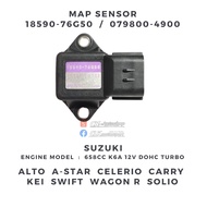 189590-76G50 / 079800-4900 Map Sensor - Suzuki 658cc F6A 12V DOHC Turbo for Kei Swift Wagon R Plus S