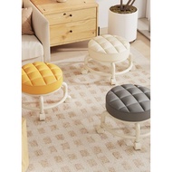 [Save Order] [88vip] Small Stool Bench Pulley Low Stool Universal Wheel Beautiful Seam Change Shoe P
