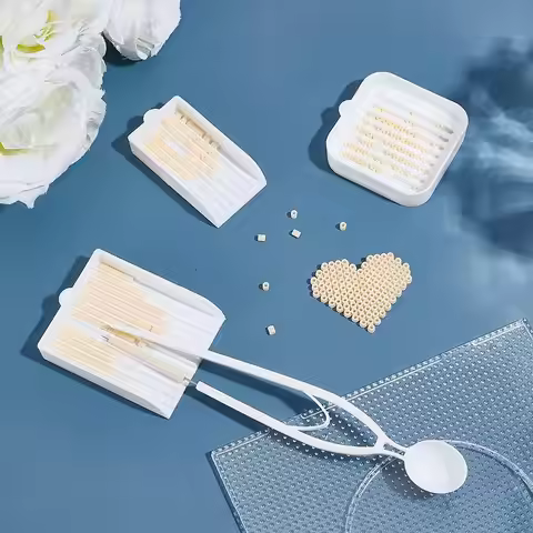 Stainless Steel Fuse Beads Picking Tray Kit 2.6mm Fuse Beads DIY Handmade Fuse Bead Single Needle Tw