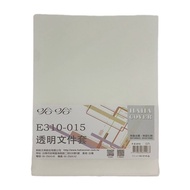 E310-015 Transparent File Case 12 Items (White) [Big Buyer]