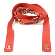 CHANEL 羊皮皮革Chain Belt金扣鏈帶皮帶