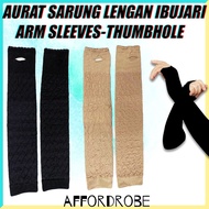 Aurat Thumb Sleeve Gloves Hole/ Gloves Sunblock Hand Arm Sleeves Thumbhole Sun Protection Sleeves
