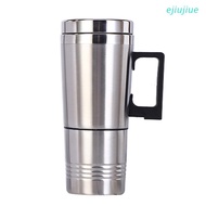 cc Portable Car Heater Travel Mug 12 / 24V Stainless Steel Electric Kettle Thermo Water Cup Home Outing Supplies Drinkware Thermos Drinking Cup