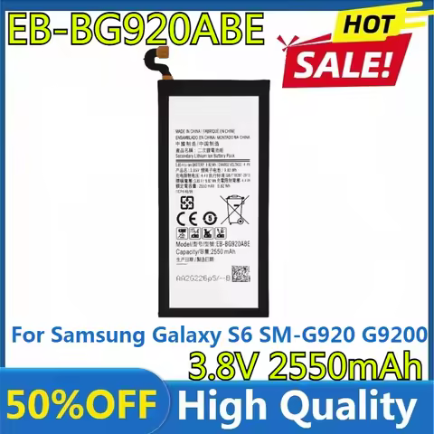 New For Samsung Galaxy S6 SM-G920 G9200 G920f G920i G920A G9208 G9209 G920 G920V G920T G920P EB-BG92