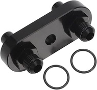 Premium 6AN Transmission Cooler Adapter Plate, CNC-Machined for GM 6L80E, 6L90E, 8L90E, Corrosion-Re