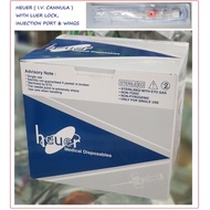 HEUER (I.V.CANNULA WITH LUER LOCK, PORT & WINGS) 100's/BOX_IV CANNULA