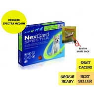 Nexgard Spectra Dog Flea Medicine Medium Size 7.5-15 kg Demodex Dog Worm 100% Original Repack &amp; Effective