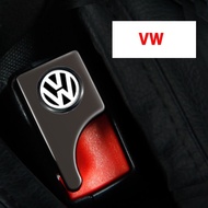 [Ready Stock] VW zinc alloy Car Safty Seat Belt buckle clip Universal Hidden Metal Hard Plug Buckle Alarm Stopper for Volkswagen VW PASSAT GOLF Polo TIGUAN JETTA CADDY Scirocco Beetle MK5 MK6 MK7 MK8 Accessories