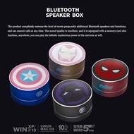 Marvel Mini Speaker Wireless Bluetooth Mini Portable Speakers Spiderman Iron Man Captain America Subwoofer Speaker Audio