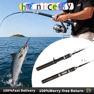 1.5m Mini Telescopic Travel Fishing Rod Telescopic Spincast Fishing Reel Fishing Rod Set Joran Kemba