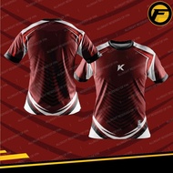 KENZ BW06 - JERSEY MAROON WHITE SLEEVE ABSTRACT SPORTWEAR EXCLUSIVE SUKAN MSSD MSSS MSSM