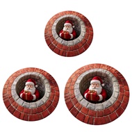 [xdnblun] Christmas Door Mat Bedroom Rug Round Carpet Christmas Round Rug for Living Room