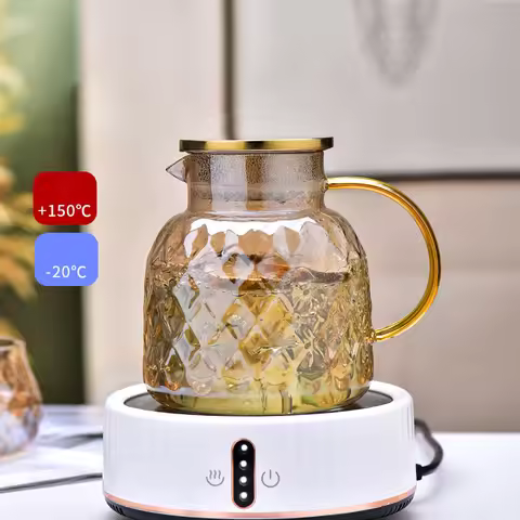 1.8L Large Capacity Heat-Resistant Glass Cold Water Kettle Fruit Teapot High Temperature Resistant H