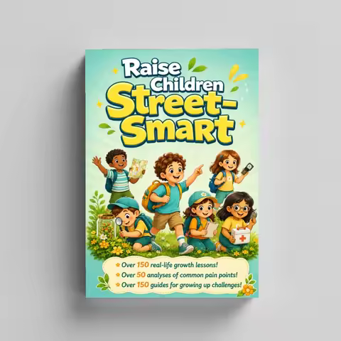 Raise Children Street-Smart Parenting and Life Skills Guide Book, 150+ Real-Life Growth Lessons on S