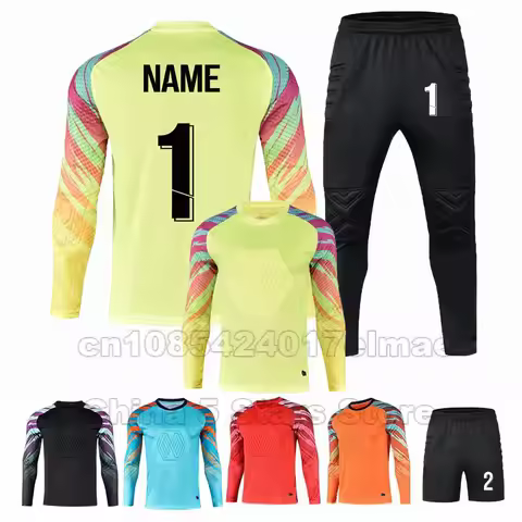 Men Boys Football Jersey Custom Soccer clothes Long Sleeve Football Uniform Adult Kids Soccer Shirt 