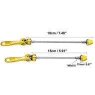 【big-discount】 X autohaux 2Pcs Bike Quick Release Axles Skewers Lever Front Rear Bike Axle Wheel Hub