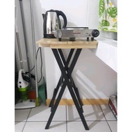 Folding Table 40x40 Height 100 cm Full Solid Wood *