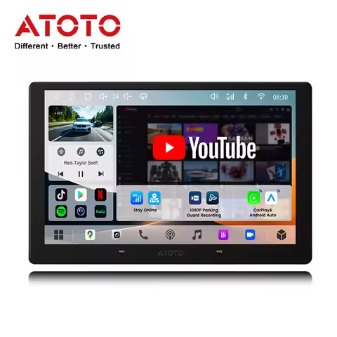 ATOTO 10.1 inch QLED Universal 2Din Android Car Stereo AI Voice 4G Online Radio 2 Din Bluetooth CarP