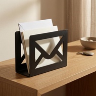 Paper Mail Organizer Black Letter Holder Envelope Holder Space Saving Mail Organizer No Assembly Nee