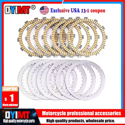 Motorcycle Clutch Friction Plates & Steel Plates For CFMOTO CF400NK CF650NK CF650TR 650TR-G MT650 CF