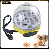 [qjypno49] Clear Eggs Incubator 7 Eggs Small Poultry Incubator for Pigeon Chicken