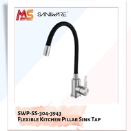 SWP-SS-304-3943 *New Arrival* Saniware Flexible Kitchen Pillar Sink Tap