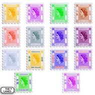 磁石貼 英女皇第一輯香港通用郵票 【高面值】