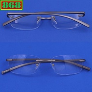 Rimless aluminum glasses, farsighted glasses from 1 degree to 3.5 degrees