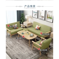 Rental House Wooden Sofa Cheap Wholesale Economical Small Sofa Rental Small Apartment Modern Simple Wholesale.