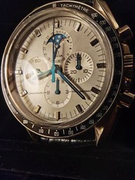 美品 Omega超霸系列月相專業計時錶(Speedmaster Professional MoonphaseChronograph),型號為3689.30.31。