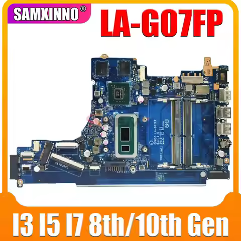 For HP 15-DA Laptop Motherboard LA-G07FP L35245-001 L52746-601 L68088-601 L49975-601 i3 i5 i7 8/10th