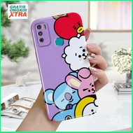 Feilin Acrylic Hard case Compatible For Infinix Hot 9 Play 10 Play 11 Play 12 Play Smart 6 aesthetics Phone casing Pattern BTS BTS21 Korea Accessories hp casing Mobile cassing full cover