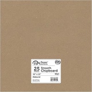 Accent Design Paper Accents ADP1212-25.CHIP32 X-Large Heavy 32 Point 12" x 12" Natural Chipboard Car