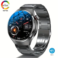 GT4นาฬิกาอัจฉริยะ NFC GPS AMOLED 360*360หน้าจอ HD อัตราการเต้นของหัวใจนาฬิกาอัจฉริยะโทรบลูทูธ2024ใหม่สำหรับ Huawei Xiaomi