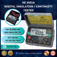 Ready Stock KYORITSU KE 3021A Digital Insulation / Continuity Tester REPLACE 3021