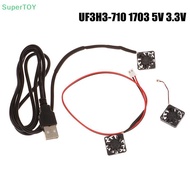 SUPERTOY UF3H3-710 1703 5V 3.3V Ultra-thin Cooling Fan USB Large Air Flow Fan 17*17*3mm HOT