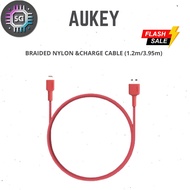 AUKEY [BRAIDED NYLON &CHARGE CABLE (1.2m/3.95m)]