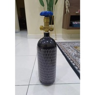 NEW CO2 2L aluminum cylinder with Carbon dioxide gas WEST ONLY